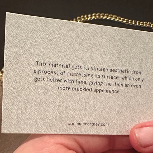 Stella McCartney tan Mini Bag with Gold Chain - Picture 3 of 4